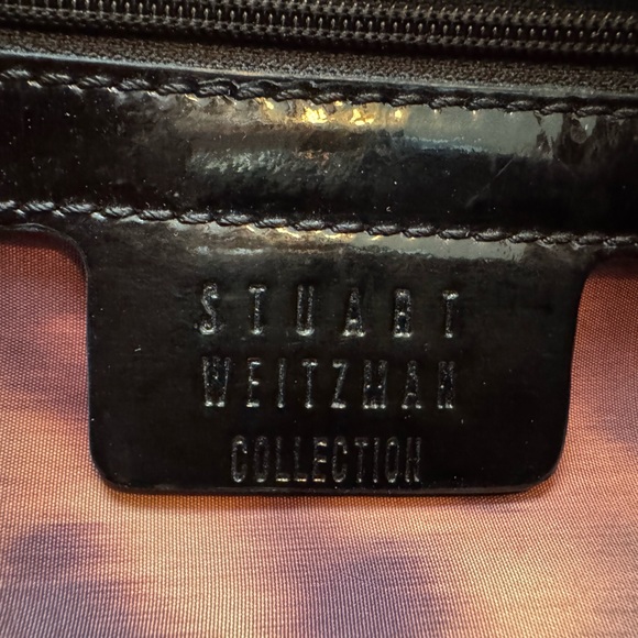 Stuart Weitzman Black Snakeskin Tote Bag - Picture 5 of 11